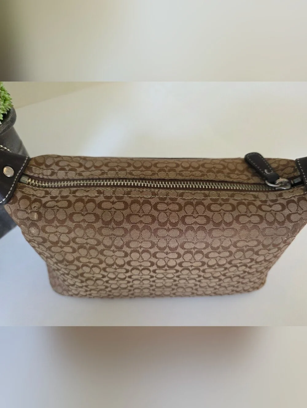 Coach Hamptons Soho Mini Signature Jacquard Baguette Shoulder Bag Y2k - Picture 7 of 12
